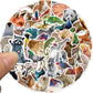 50pcs Jungle Zoo Wild Animal Stickers for Kids Boys Girl Baby Shower Wall Decal Notebook Water Bottle Luggage Laptop Phon