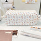 Kawaii Miffy Cute Cartoon Rabbit Printing Pencil Box High Capacity Portable Stationery Storage Bag New Arrival Girl Gift Ins