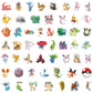 50/100/200pcs Pokemon Anime Stickers Pikachu Kawaii Sticker Laptop Suitcase Skateboard Guitar Phone Cartoon Kid Gift Toys