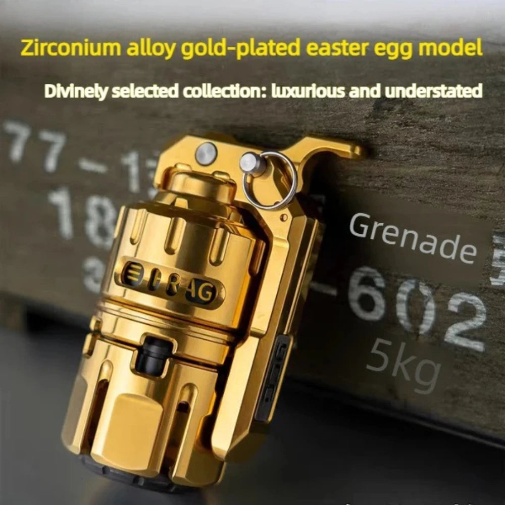 DJGEDC Destroyer Magnetic Levitation Tuning Fork Grenade Composite Fingertip Push Card Gyro Adult Decompression Toy