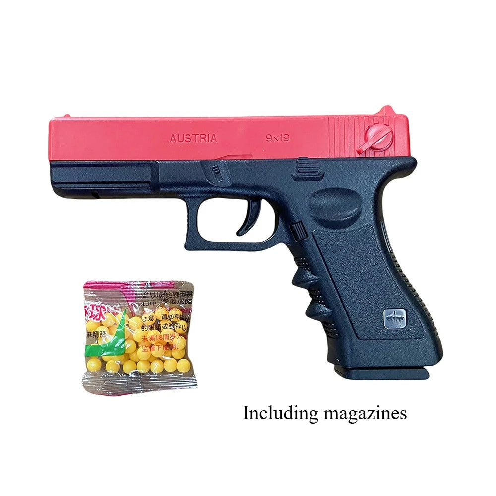 Manual G17 Toy Gun Soft Bullet Airsoft Pistol Outdoor Sports CS Game Weapon for Gift