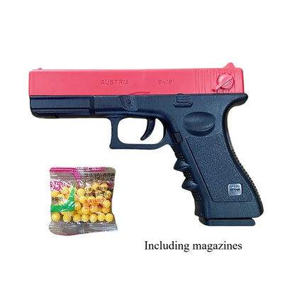 Manual G17 Toy Gun Soft Bullet Airsoft Pistol Outdoor Sports CS Game Weapon for Gift