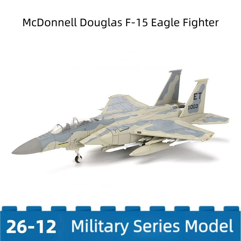 1/72 Creative Military Series USA F-15 Fighter Building Blocks Eagle Multi-Role Heavy Jet Model DIY Bricks Toys For Xmas Gifts