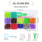 12 Grid/24 Grid/40 Rubber Bands Bracelet Kit Rubber Band Filling Loom Kit Weaving DIY Craft Gift Loom Kit Toys for Girls