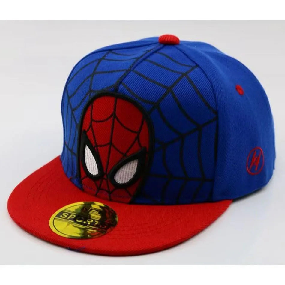2026 HotAnime Cartoon Spiderman Hats for Kids Toddler  Baseball Cap Spring Snapback Hip Hop Adjustable Caps
