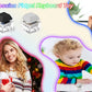 Keyboard Fidget Toys, Keyboard Fidget Keychain Decompression Toys Keyjcap Clicker Fidget Toy Stress Relief Fingertip Gadget