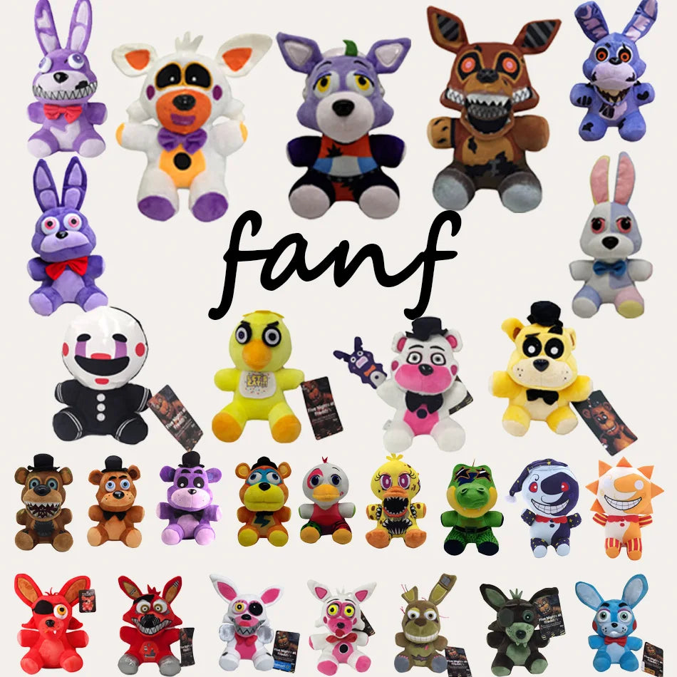 New 18CM FNAF Freddy's Plush Toy Stuffed & Plush Animals Bear Rabbit Game Fnaf Plush Toys Birthday Christmas For Kids doll Gift