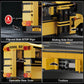 788PCS School Bus Building Blocks Classic Yellow American School Bus Model Bricks Desktop Ornament Kids Educational DIY Toy Gift