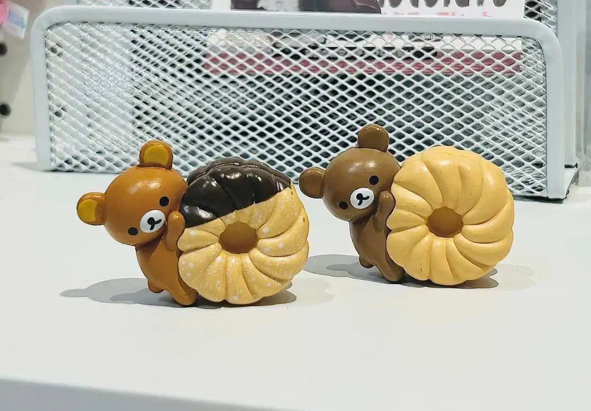New Products In Stock Easy Bear Donut Series  Blind Box Figurines Cute Desktop Ornaments Holiday Surprise Gifts For Fans