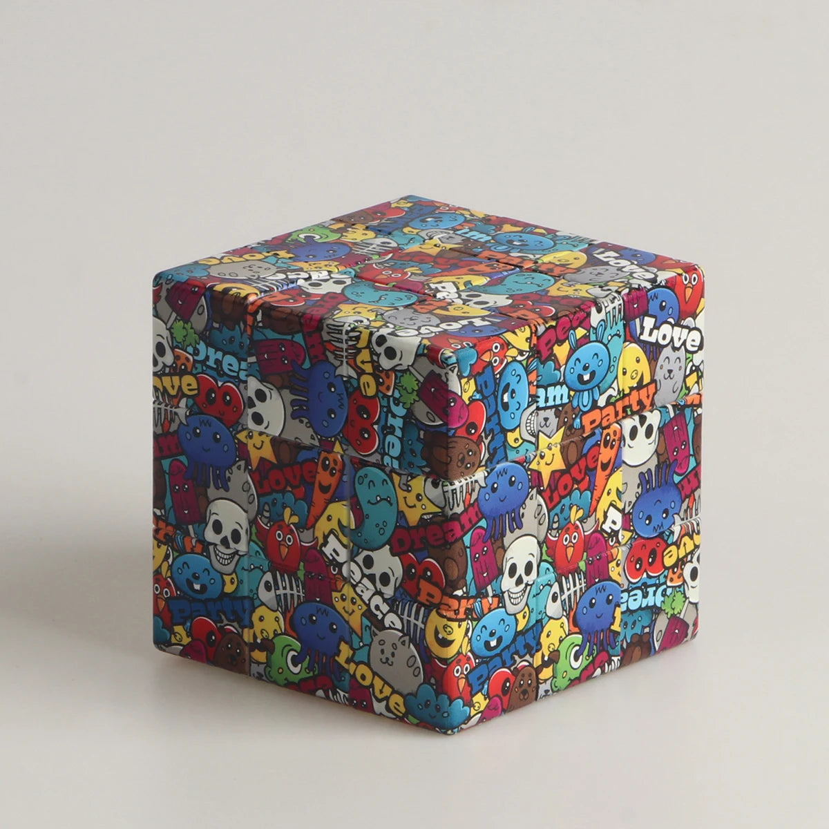 Magic Cube 3x3x3 Cartoon Alien dollar graffiti UV Fun Stress Relief Puzzle Professional Smooth Speed Game Children's Toys Gifts