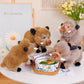 Hot Sale kawaii Wild Boar Plush Toys Cartoon Animal Stuffed Soft Pillow Back Sofa Cushion Decoration for Kids Birthday Gifts