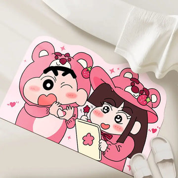 Water Uptake  Shower Room Mat Quick Drying Fashionable Home Gifts And Exquisite Cartoon Anime Soft And Comfortable Anime Periphe