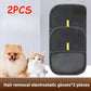Dog Glove Brush Cat Hair Glove Wool Removal Glove Reusable Pet Hair Remover Grooming Mitt for Shedding Cats and Dogs