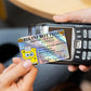 Anime Spongebob Cartoon Funny Holographic Skin Laser Shinny Sticker Film Cover for Debit Credit Bank Card No Fade Birthday Gifts
