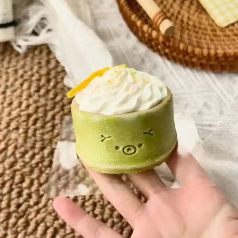 Realistic Dessert Food Rilakkuma Squishy Toy Slow Recovery Cute Cartoon Squeeze Stress Relief Fidget Sensory Decompression Gift