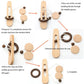 3D Wooden Interlocking Ring Puzzle, Logic & Spatial Thinking Training Game, Focus Brain Teaser Toy for Kids and Adults