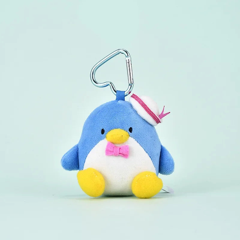 Kawaii Sanrios Gudetama Sam Gudetama Ahiru no Pekkle Plush Doll Keychain Hangyodon keyring My Melody Stuffed Backpack Pendant
