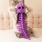 75/115CM Plush Cartoon Skeleton Headgear Halloween Costume Plush Toy Purple Green Black Gray White Pink Dinosaur Bone Funny Doll