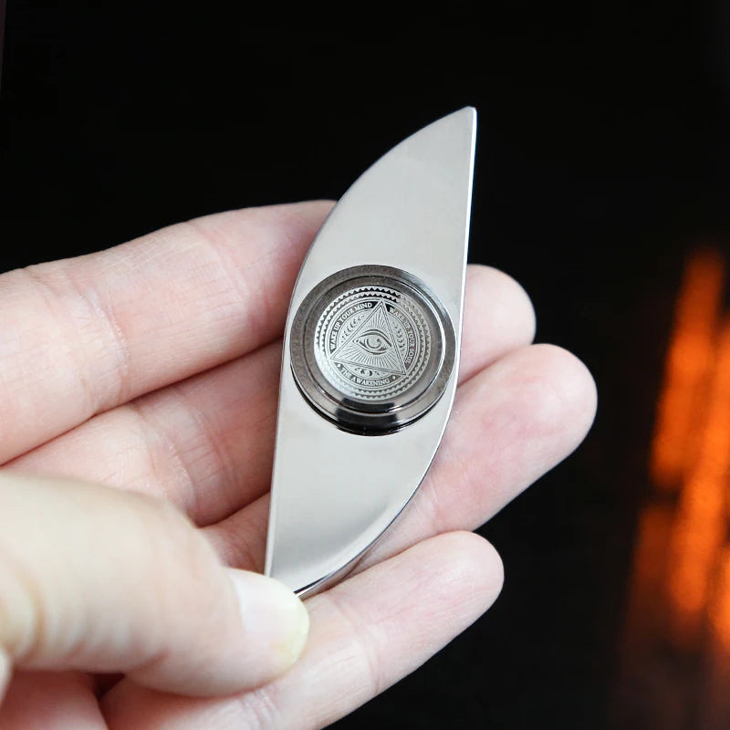 Stainless Steel Fingertip Spinner | Adult EDC Fidget Toy | Anxiety and Autism Relief Spinner | Gift for Men