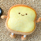 22CM Yellow Toast Bread Plush Pillow, Soft Food Style Plush Toy, Cute Home & Sofa Decor, Perfect Holiday Gift for All Occasions