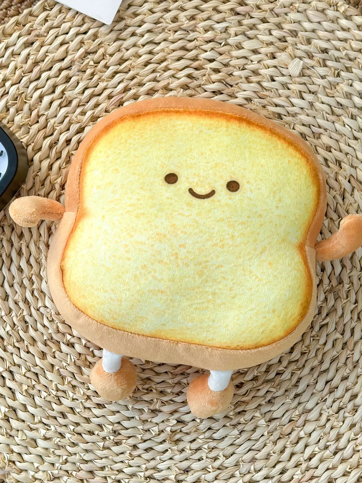 22CM Yellow Toast Bread Plush Pillow, Soft Food Style Plush Toy, Cute Home & Sofa Decor, Perfect Holiday Gift for All Occasions
