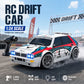 ZNLYRION RC Drifting Race Car 1:24 Scale 4 Wheel Drive 20km/h Adjustable High/Low Speed With Spare Drift Tires LED Headlight Taillight RC Toy For Boys Adult