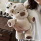 Adorable Highland Cattle Plush Toy 45cm - Huggable Running Cow Stuffed Animal Made with Premium Soft Fabric, Soothing Companion