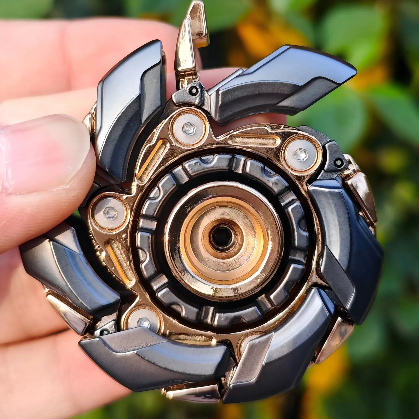 EDC Fidget Sliders Fidget Toys Stress Relief For Adults Magnetic Metal Irritable Mood Buster Open Armor Spinning TopFidget Toys