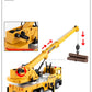 1/32 Crane Truck Alloy Car Model Diecast Metal Toy Simulation Engineering Vehicles with Sound and Light Model for Children Gifts