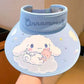Kawaii My Melody Printed Casual Sun Hat Women's Lightweight Cartoon Folding Hat Outdoor Sports Beach Daily Girl Gift wholesale