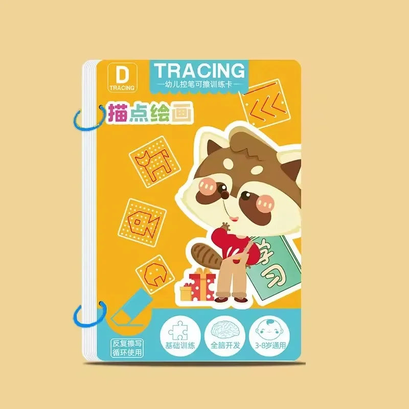 Toddler Pen Control Training Workbook Baby Magical Tracing Practice Copybook Reusable Writing Drawing Educational Picture Books