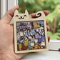 Cute Cat Shaped Wooden Jigsaw Puzzle Focus & Stress Relief Toys Irregular Unique Creative Ideal Gift for Kids Boys Girls
