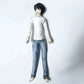 Anime 28cm Light Yagami L Toys Light Yagami L Doll Slender Twistable Shape Toys Room Decoration Birthday Festival Christmas Gift