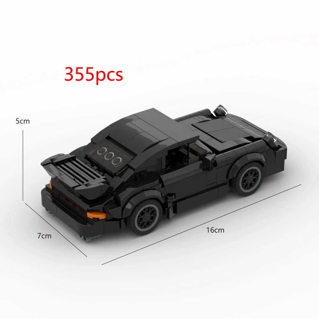MOC-Black Bird (930)Turbo racing sports car Vehicle Racer Building Blocks Brick Creative Garage Toys