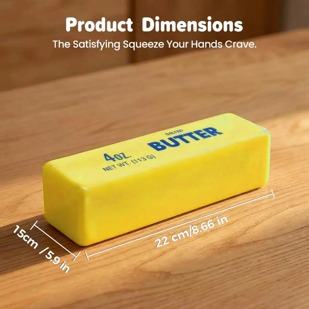 Soft Big Butter Anti-stress Fidget Toy Slow Rebound Stress relieve Squeezing Toy For Kids Teens Students Adults Home Office