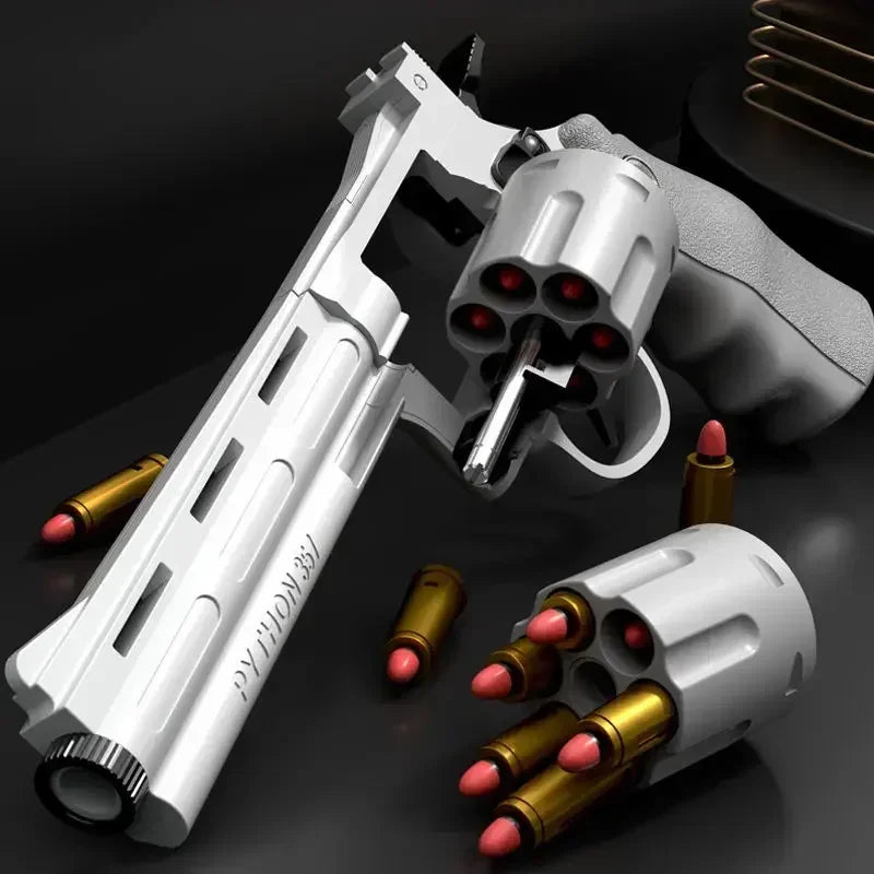 PP ZP5 357 Revolver Launcher Pistol EVA Soft Dart Bullet Toy Gun Airsoft CS Outdoor Shooting Game Weapon Kids Adult Gift