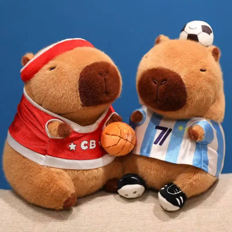 Latest Football, Basketball, Kapibala, Kawaii Stuffed Plush Toys, Cartoon Anime, Gifts for Children, Christmas, Halloween