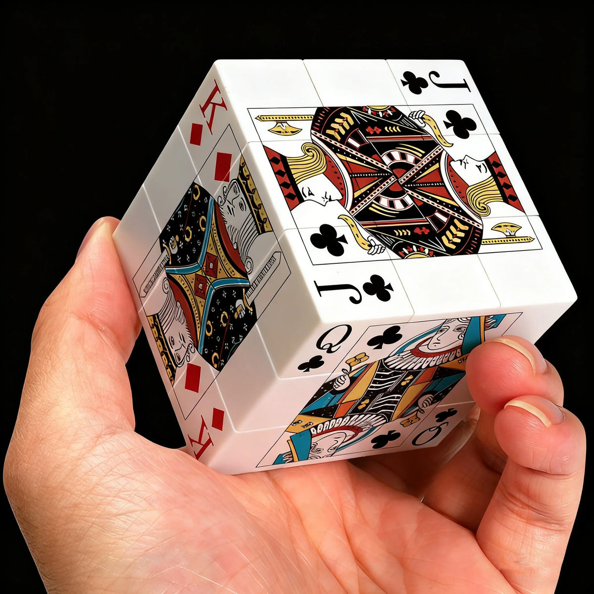 Poker Cube, 3x3 Magic Cube, Playing Cards Cube, 3x3x3 Speed Cube Toys, Suitable for Children and Adults, Party Event Gifts