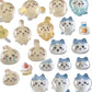 3D Cute 1/4pcs Crystal Stickers Chiikawa Usagi Phone Case Decoration Nail DIY Decorative Stickers for Notebook Laptop waterproof