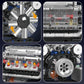 Mould King 10088 The V8 Engine Building Block Assembly Technical Car Brick Set Educational Car Engine Toys Kids Christmas Gift