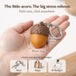 Acorn Pop Fidget Clicker Keychain Silent Stress Relief Toy Portable Key Ring Bag Charm Gift