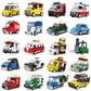 Racing Car Bus Engineering Vehicle Ambulance Pull Back Model Building Blocks Brick Toys Children Boys Birthday Gift Brick