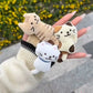 Kawaii Kitten Plush Bag Pendant Mini Cat Plush Doll Cartoon Plush Doll Bag Charms Soft Animal Stuffed Student Gifts