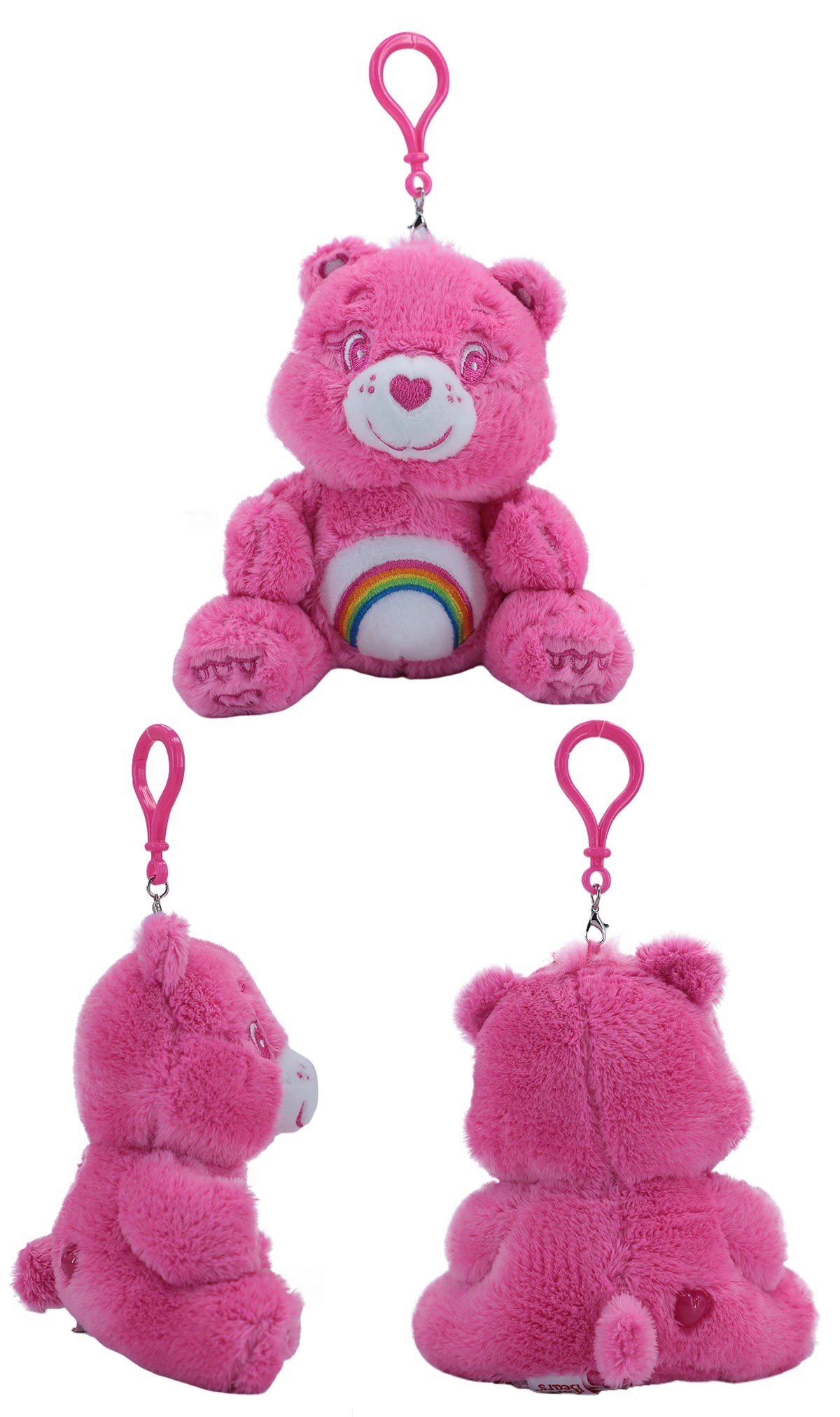 Care Bears Sitting Plush Keychain 12cm Cute Bag Pendant Kawaii Stuffed Toy Car Charm Squishy Soft Doll Decor Ideal Holiday Gift