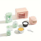 1:12 Scale Kitchen Set - Realistic Microwave Oven, Rice Cooker, Egg Boiler, Soy Milk Maker with Filter, Perfect Play House Toy