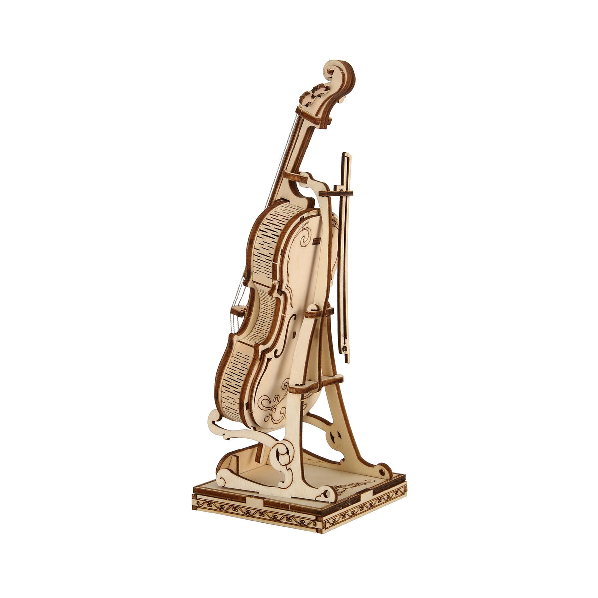 Violin 3D Wooden Puzzle, Scale Model, DIY Model Kit, Handcraft Gift, Home Decoration, Mechanical Model Kit, Building Toy