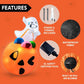 5 FT Tall Halloween Inflatables Outdoor Decorations Cute Ghost Blow Up Ghost Lift Pumpkin Candy Bag with Build-in LEDs For Halloween Gifts