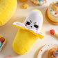 Banana Toy Touch-Sensor Interactive Piano Sound Doll Plush Musical Piano Fake Banana for Kids Young Children Birthday Party Sofa