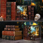 Book Nook Kit Magic Town DIY Wooden Puzzle Light Picture Bookshelf Insert Decor Dollhouse Model Bookend Building Home Decoration