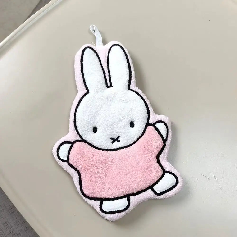 1/2 Pcs Cute Miffy Rabbit Home Towel Thickened Bathroom Kitchen Cartoon Towel Miffy Brand Periphery